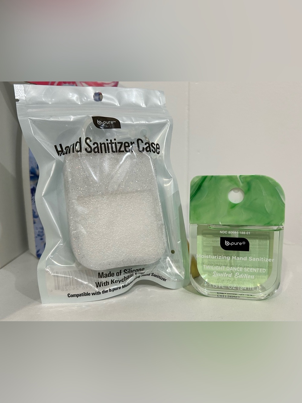 b.pure Moisturizing Hand Sanitizer and Holder Set - Twilight Dance Scented